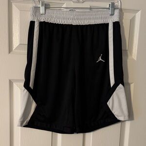Jordan Black and White Athletic Shorts